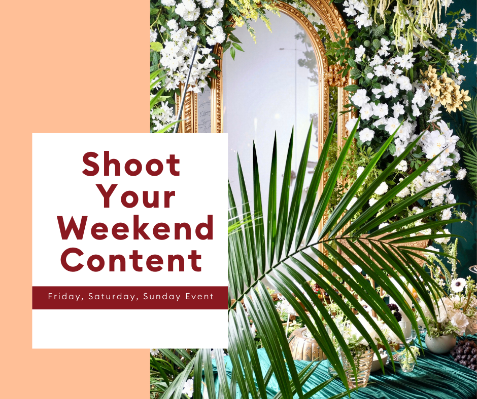 Weekend Studio Booking – Shoot Your Weekend Content